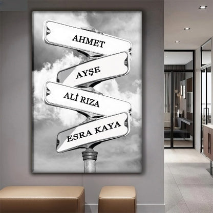 Tabela İsimli Kanvas Tablo