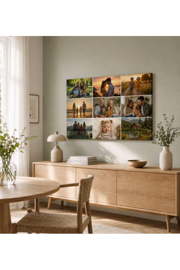 Kişiye Özel Kolaj Kanvas Tablo - Fotoğraf Kolaj Baskı, Birden Fazla Fotoğraf Bir Tabloda