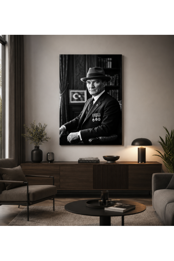Mustafa Kemal Atatürk Dekoratif Kanvas Tablo 101