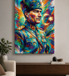 Renkli Atatürk Portresi Modern Kanvas Tablo4